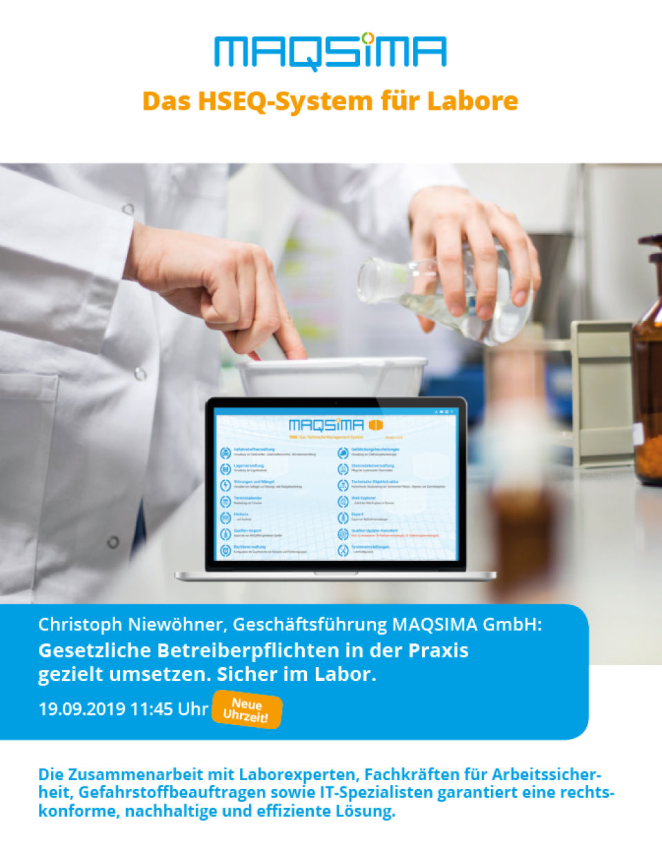 screenshot of MAQSIMA TMS